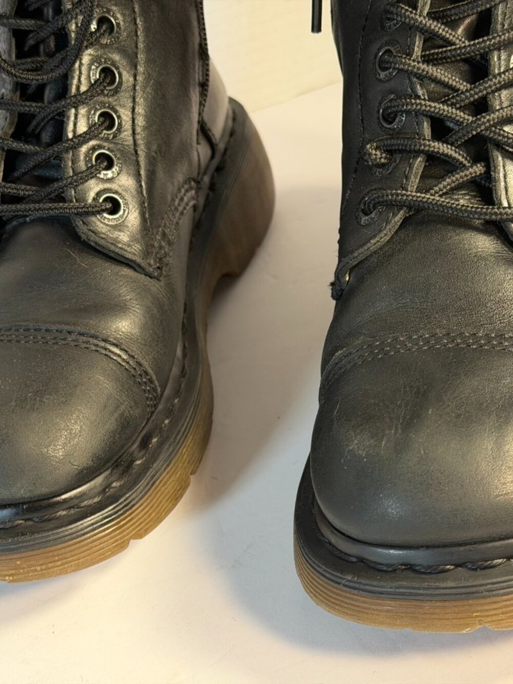 Dr.Martens Miranda vintage Black leather size L-8 Boots - Picture 7 of 16